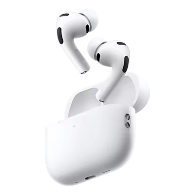 AirPods Pro 3 con fondo transparente